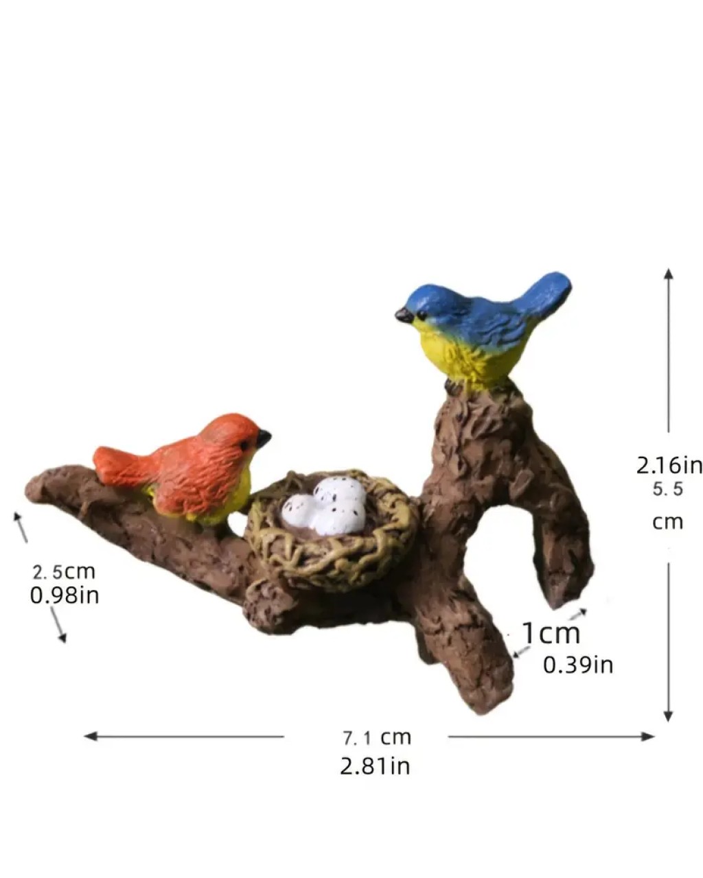 YY5922 Sukulent Saksılrı İçinde Çekici Mini Kuş Asma Dekoru Silikon Kalıp